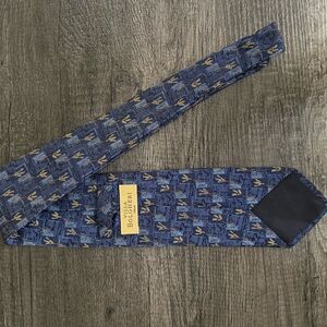 Navy and Gold Men's Tie